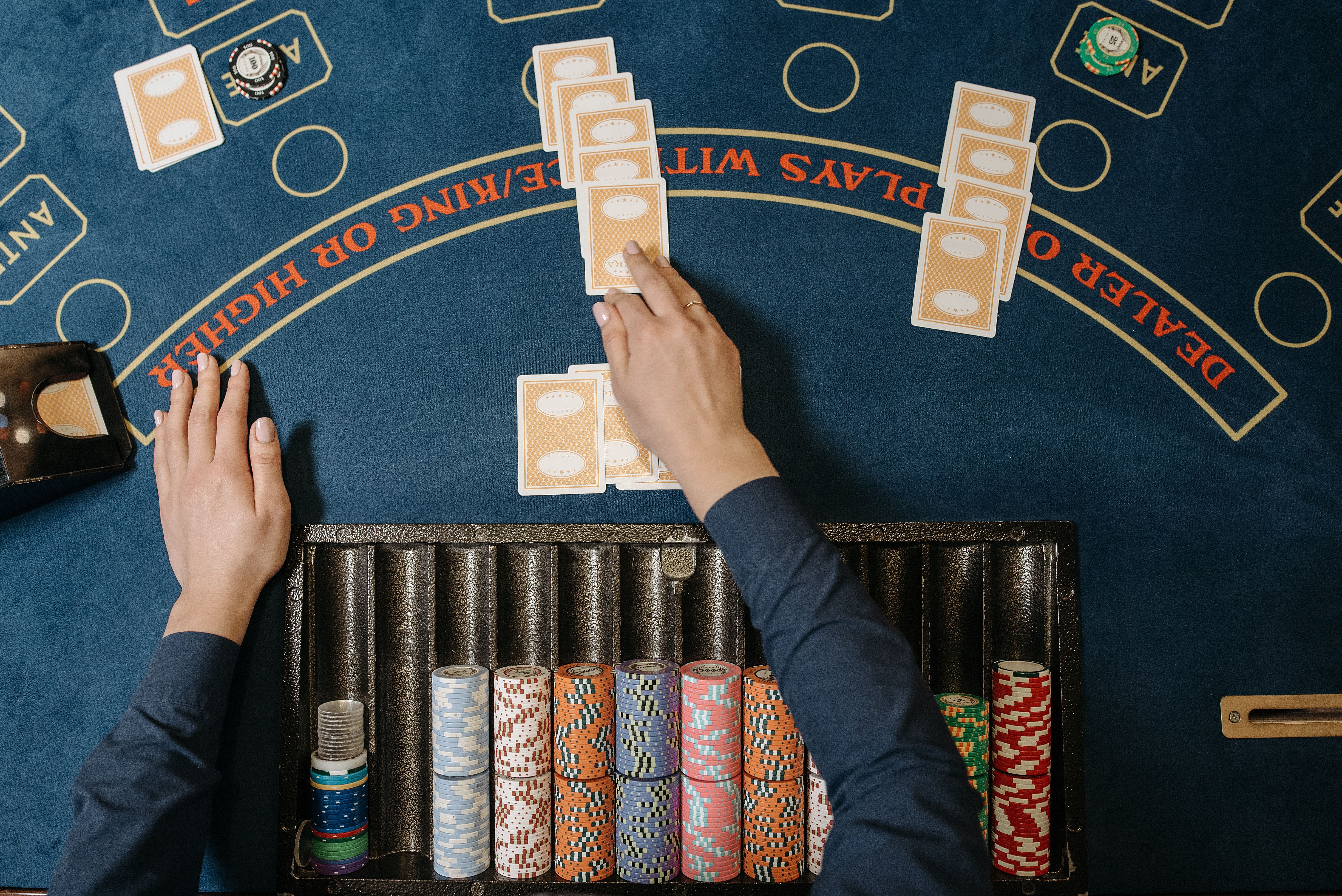 Blackjack játékterület